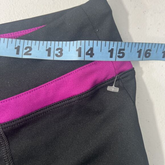Nike‎ Dri Fit Crop Pants Womens M Black Performance Capri Gym  Athletic - Picture 5 of 7